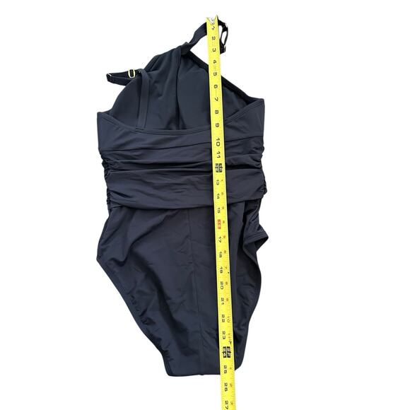 Bleu Rod Beattie Women Urban Goddess High Neck One-Piece Swimsuit Black Size 4 - Picture 6 of 10